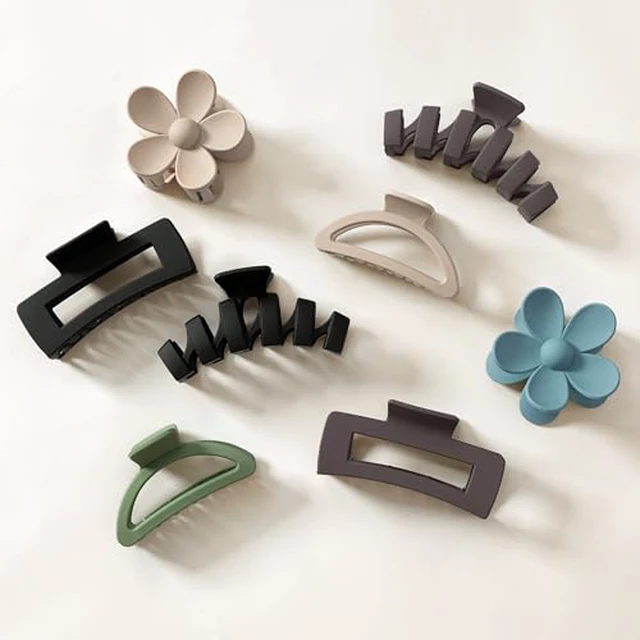 Alt view image 6 of 7 - 8PCS Flower Clips for Women, Hair Clips for Women for Thick Hair