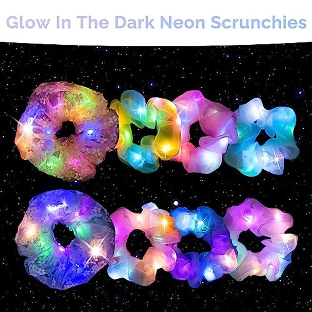 Alt view image 3 of 7 - Light Up Scrunchies for Girls, 8 Pcs LED Scrunchies for Women