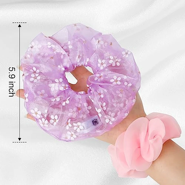 Alt view image 7 of 7 - Light Up Scrunchies for Girls, 8 Pcs LED Scrunchies for Women