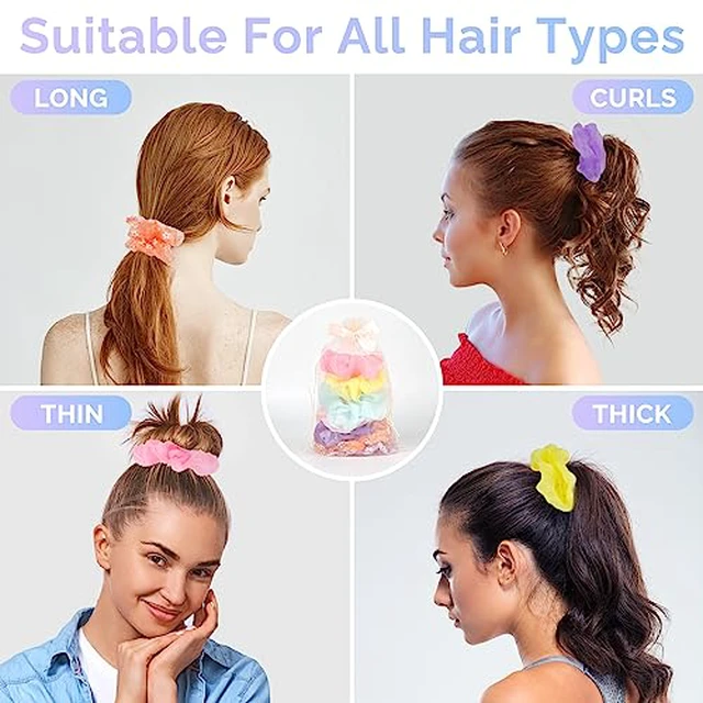 Alt view image 4 of 7 - Light Up Scrunchies for Girls, 8 Pcs LED Scrunchies for Women