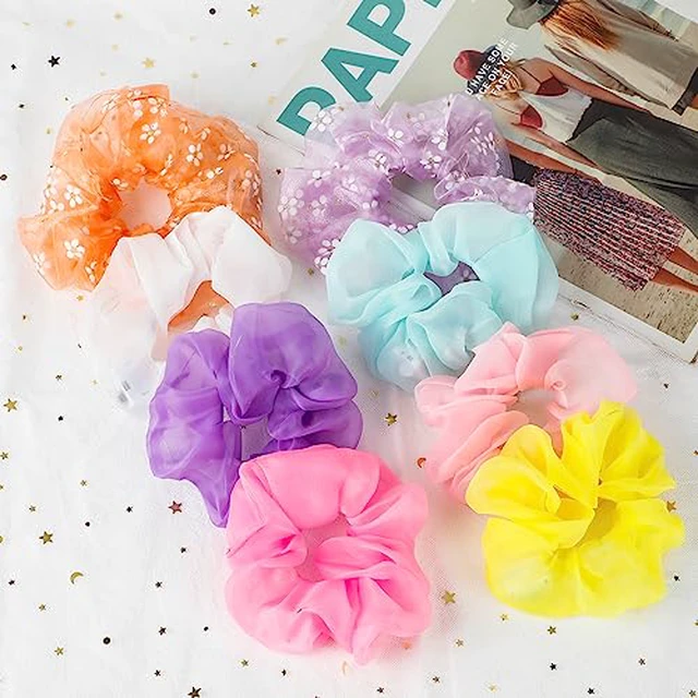Alt view image 6 of 7 - Light Up Scrunchies for Girls, 8 Pcs LED Scrunchies for Women