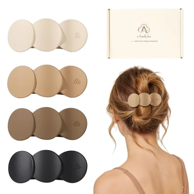 Alt view image 2 of 7 - Medium Flat Hair Clips for Women, Claw Clips for Thick Thin Hair