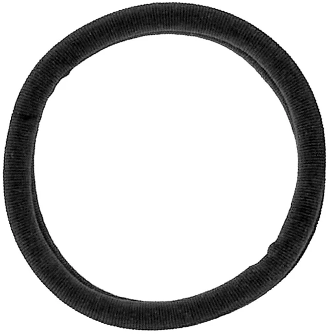 Alt view image 3 of 6 - No Damage Super Comfy Hosiery Elastic Hair Tie Ponytailers - Black - All Hair - 12pcs