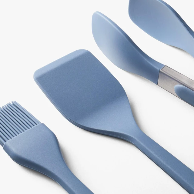 Alt view image 3 of 5 - 3pc Silicone Mini Turner Basting Brush and Tongs Set - Figmint