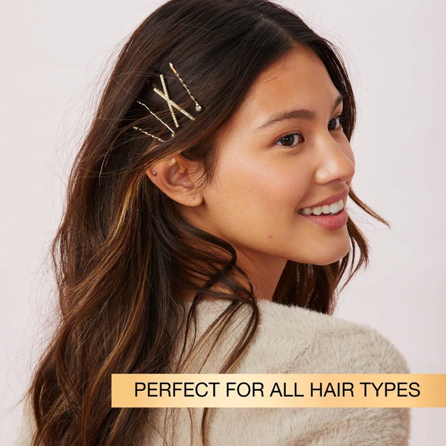 Alt view image 4 of 7 - Rhinestone and Pearl Embellished Metal Bobby Pins - All Hair - 20pcs