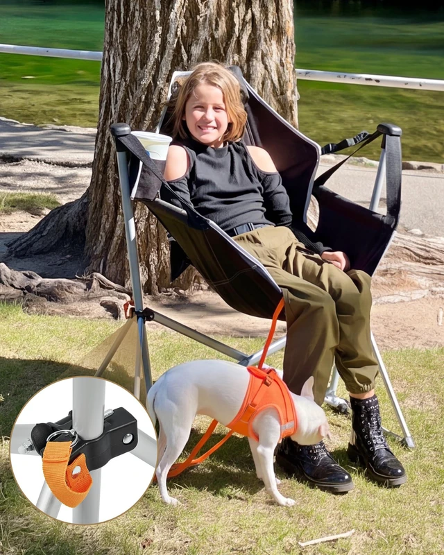 Alt view image 2 of 7 - Hammock Camping Chair, 400lbs Heavy Duty Swing Chairs for Adults | Portable Camp Chair, Oversized Folding Rocker, 10.3lbs Aluminum Frame, Adjustable recline for Outdoor Beach Patio RV Sport
