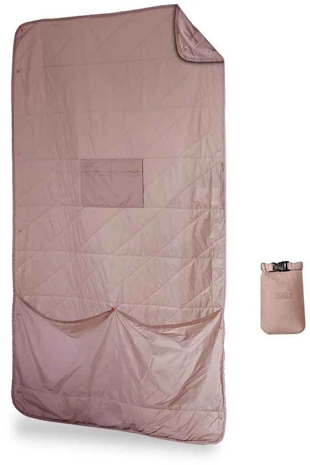Main image of Layover Travel Blanket Ultra-Light Compact Blanket for Camping and Outdoor Adventures - Down Alternative Portable Travel Blanket for Layovers & Road Trips (Quartz)