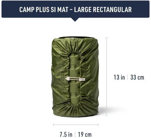 Alt view image 6 of 7 - Camp Plus SI Sleeping Mat, Rectangular/Large | Extra-thick 4-season self-inflating foam sleeping mat with a 4.3 R-value insulates comfortably against the coldest ground