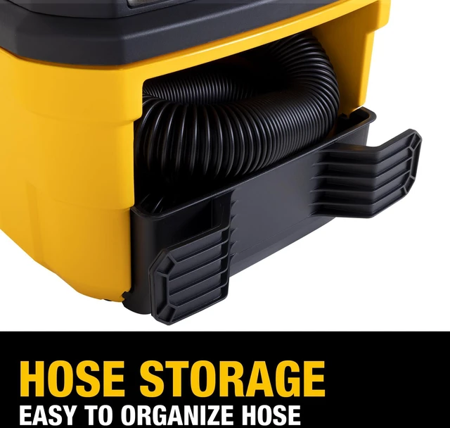 Alt view image 7 of 7 - DXV04T 4 Gallon 5 Peak HP Portable Corded Wet/Dry Shop Vacuum