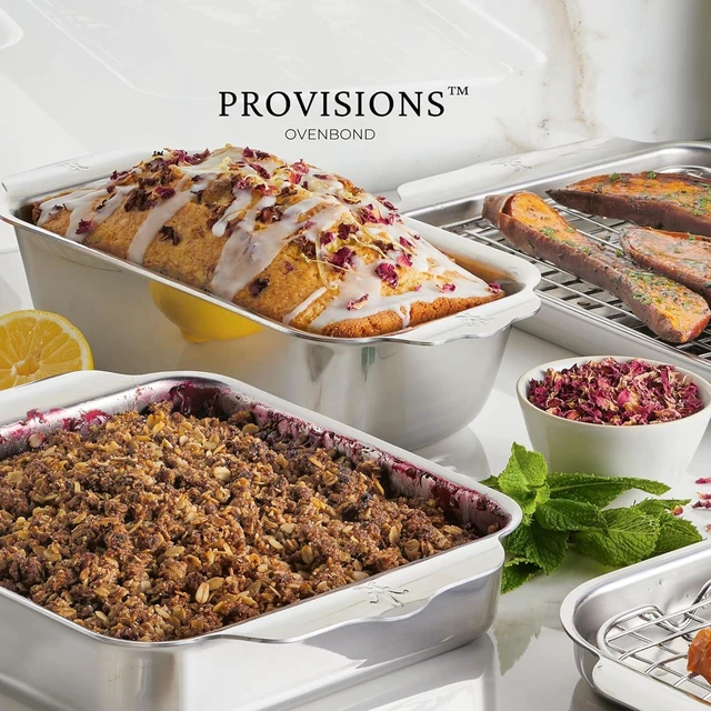 Alt view image 6 of 6 - Provisions OvenBond Tri-ply Clad Stainless Steel, 1-Pound Loaf Pan (9" x 5")
