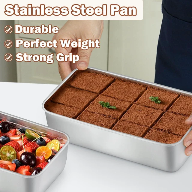 Alt view image 5 of 7 - Loaf Pans 24 PCS, 9x5 Inch Stainless Steel Bread Baking Pans | Loaf Tins for Sourdough, Sandwich, Meatloaf, Dishwasher Safe, No Coating & No Toxic, Bulk Set for Bakery & Commercial Use