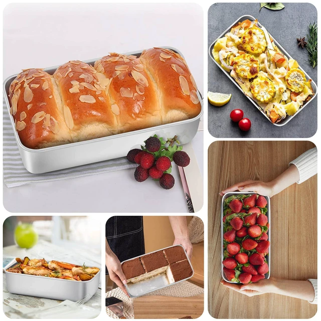 Alt view image 6 of 7 - Loaf Pans 24 PCS, 9x5 Inch Stainless Steel Bread Baking Pans | Loaf Tins for Sourdough, Sandwich, Meatloaf, Dishwasher Safe, No Coating & No Toxic, Bulk Set for Bakery & Commercial Use