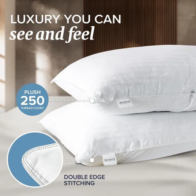 Alt view image 4 of 7 - King Size Memory Foam (Adjustable Fill) Bed Pillows Set of 2 - Cooling Shredded Foam Pillow for Back, Stomach or Side Sleepers