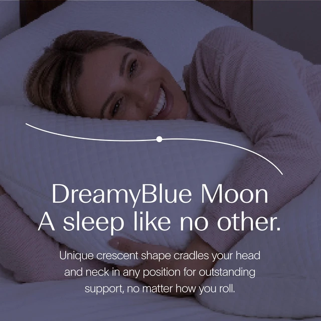 Alt view image 2 of 6 - Moon Pillow Queen, Adjustable Shredded Memory Foam | CertiPUR-US Certified · Luxury Cover · Neutral Alignment for Back Side Combo Sleepers · Adjustable Loft Fill