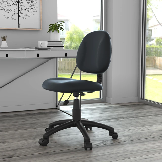 Alt view image 3 of 7 - Posture Task Chair Without Arms in Black, Low-Back (B305)