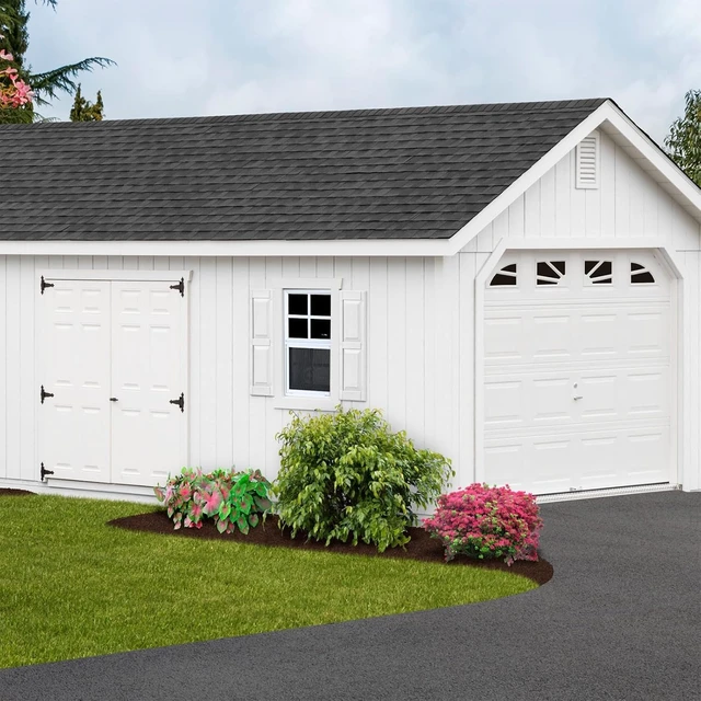 Alt view image 7 of 7 - 2 Pack 18" x 23" White Flush Mount Sliding Shed Windows, Heavy Duty Aluminum Alloy Frame, 4mm Thick Tempered Glass with Removable Fiberglass Screen for Chicken Coop Garage Playhouse Barn Greenhouse