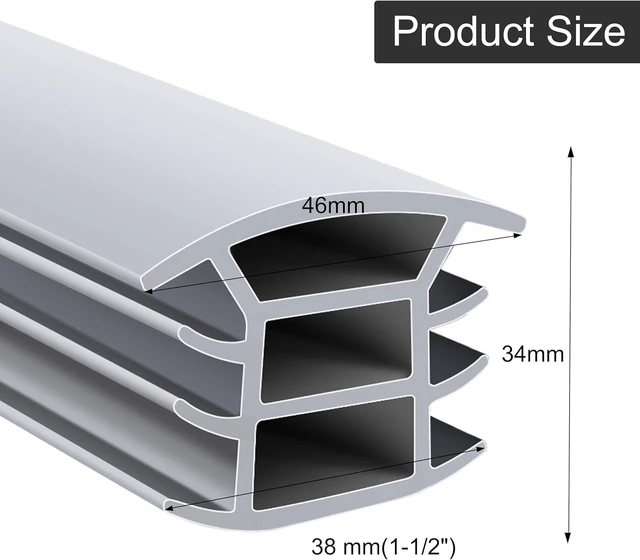 Alt view image 2 of 6 - Flexible EPDM Rubber Expansion Joint Filler 25 Feet Length 11/2 Inch Wide for 11/4 to 11/2 Inch Gaps Weather Aging Resistant Strip for Concrete Crack Driveway Repair