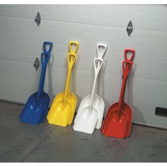 Alt view image 2 of 4 - Hygienic Square Point Shovel, Polypropylene Blade, 23 1/2 in L, White 69815-1 Each
