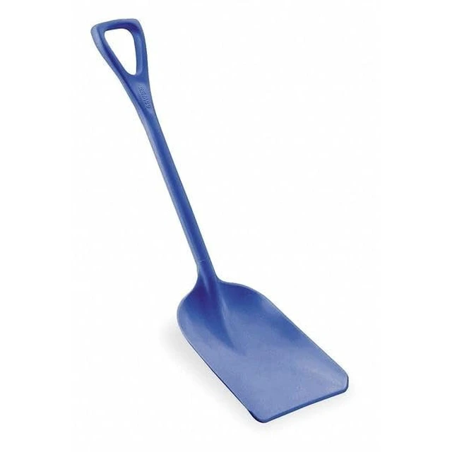 Alt view image 4 of 4 - Hygienic Square Point Shovel, Polypropylene Blade, 23 1/2 in L, White 69815-1 Each