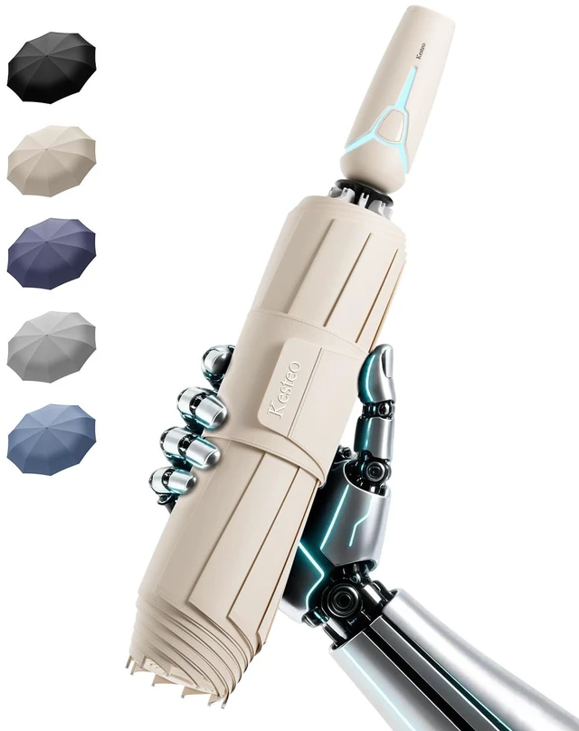 Main image of Windproof Travel Umbrella for Rain, Withstand 85MPH Winds, 52 Inch Arc Automatic Reverse Fold Umbrellas Easy Auto Open Close, Portable Compact Umbrella Perfect for Travel, Car, Commute, Women Men