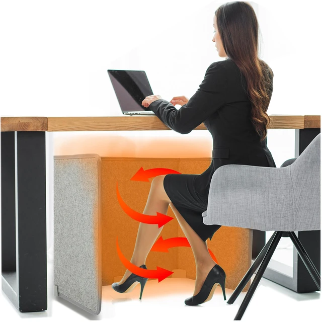 Main image of Under Desk Warmer - Silent and Energy Efficient - Personal Under Desk Heater for Legs and Feet - for Office and Home - with Thermostat and Timer
