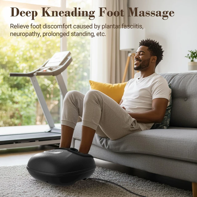 Alt view image 6 of 7 - Foot Massager 2026 Upgraded FSA Eligible, Birthday Gifts for Women | HSA Store 5 Levels Compression & Vibration Massage for Plantar Fasciitis Relief, NTC Heat & Deep Kneading for Tired Foot