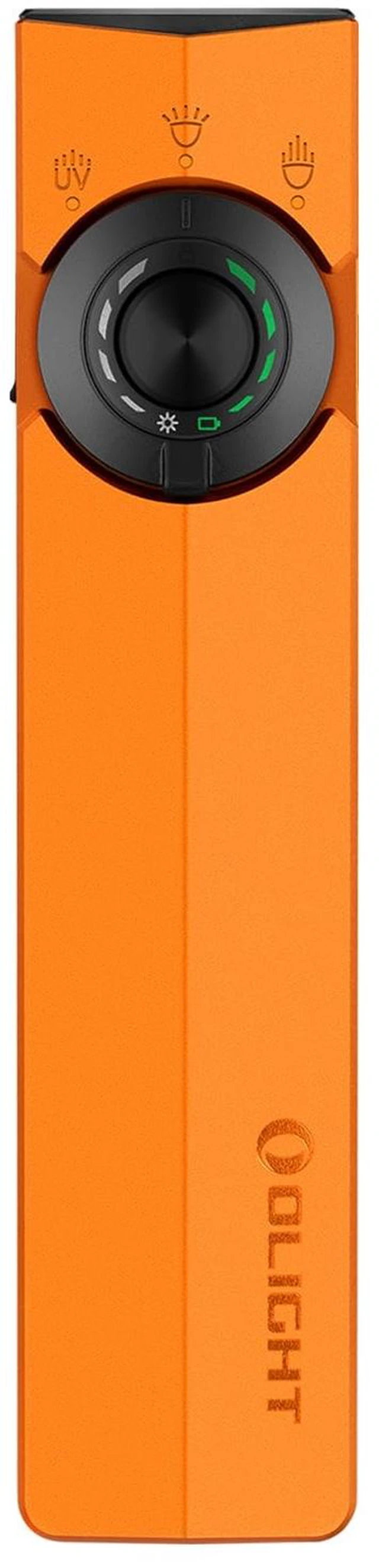 Main image of ArkPro EDC Flat Flashlight Rechargeable, Pocket Light, Orange CW | Green Beam, White LED, UV Flashlight, 1500 Lumens Flash Light, USB-C Magnetic, Camping Lights, Emergency Work Outdoor Home
