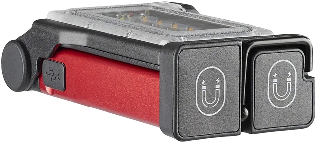 Alt view image 6 of 7 - 61501 Flipmate 500-Lumen Red LED Work Light Lantern, Red | 500 lumens; USB rechargeable capable; work light; multi-mode lighting; IPX-rated water resistant; impact-resistance tested