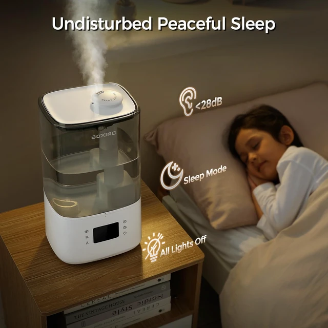 Alt view image 6 of 7 - 6L Warm&Cool Mist Humidifier, Humidistat, Auto Mode, Remote,Timer | 60H runtime, quiet sleep mode, top-fill design,easy-clean tank, timerUltrasonic Humidifier for Bedroom,Plants,Nursery