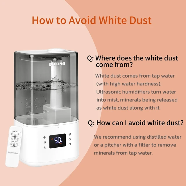 Alt view image 7 of 7 - 6L Warm&Cool Mist Humidifier, Humidistat, Auto Mode, Remote,Timer | 60H runtime, quiet sleep mode, top-fill design,easy-clean tank, timerUltrasonic Humidifier for Bedroom,Plants,Nursery