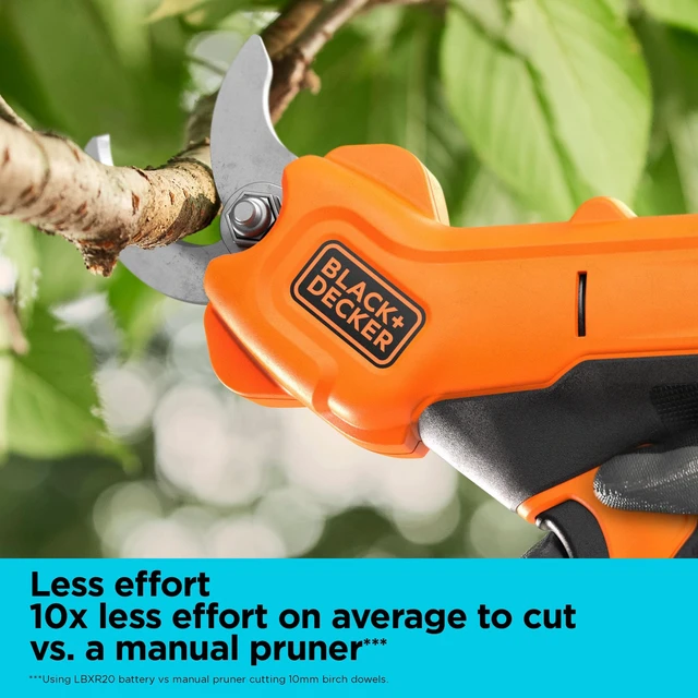 Alt view image 5 of 7 - 20V MAX* Cordless Pruner Electric Pruning Shears, Battery and Charger Included, 900 Cuts Per Charge, Electric Pruner, Tool Free Blade Change (BCPR320C1)