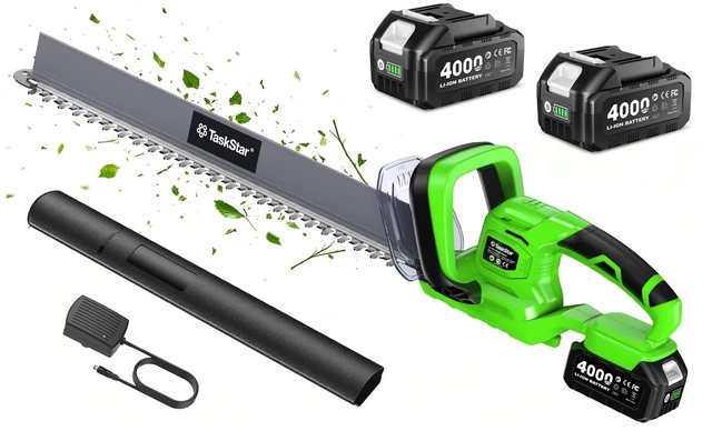 Main image of 22" Hedge Trimmer Cordless with Debris Remover, 2x4.0Ah Batteries | Dual-Action SK5 Blade 20V Electric Bush Trimmer, All-Around Trimming, 2800 SPM, Battery Hedge Clippers for Shrub Garden Yard