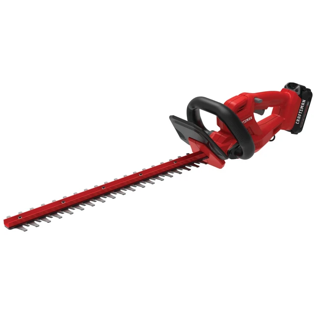 Alt view image 7 of 7 - V20 Cordless Hedge Trimmer with Battery and Charger Included, 20 in. Blade, Rechargeable Bush Trimmer Cordless, Lightweight (CMCHT810C1)