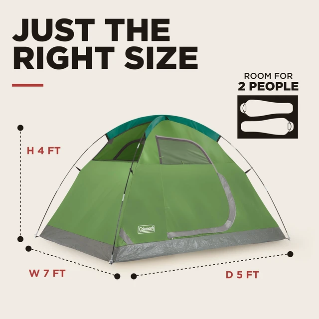 Alt view image 3 of 7 - Sundome Camping Tent with Rainfly, 2/3/4/6 Person Tent Sets Up in 10 Mins, Weatherproof Shelter for Camping, Festivals, Backyard, Sleepovers, & More