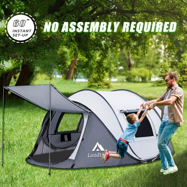 Alt view image 5 of 6 - Pop Up Tents for Camping 2 Person Waterproof Pop Up Army Tents Surplus Tents Military Popup Tent Camping Easy Up Camping Tents Instant Pop Up Tent Big