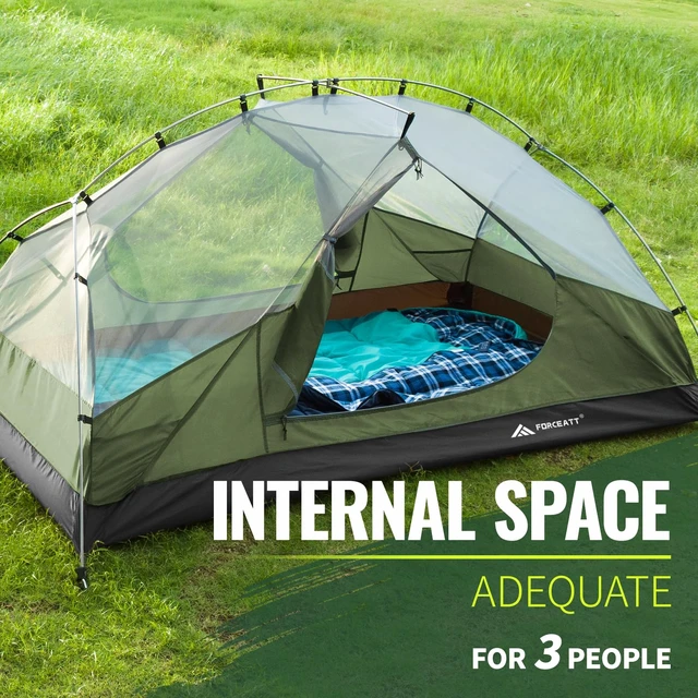Alt view image 6 of 7 - Tent 3 Person Camping Tent, Waterproof and Windproof 3-4 Seasons Ultralight Backpack Tent, can be Installed Immediately, Suitable for Hiking, Camping, Outdoor