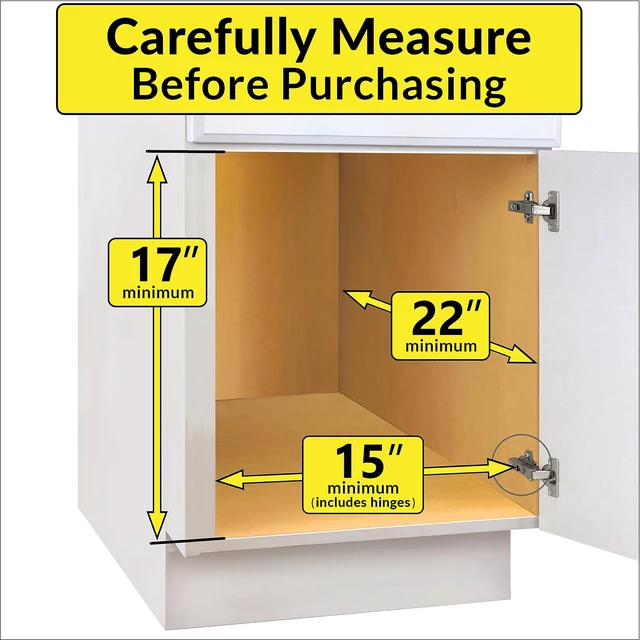 Alt view image 4 of 5 - Pull Out Cabinet Organizer, 2-Tier Slide Out Drawer | 14W x 21D chrome 2-Tier pull-out shelves add easy-access storage for pots, pans, cookware and kitchen essentials in cabinets