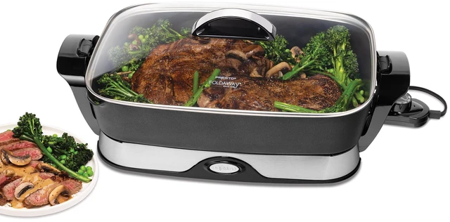 Alt view image 5 of 7 - 06857 16-Inch Electric Foldaway Skillet