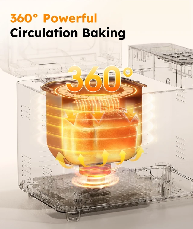 Alt view image 2 of 7 - 2LB Bread Maker, 17 in 1 Automatic Stainless Steel Bread Machine | Non-stick, Beginner-Friendly Controls, 15 Hour Timer, Easy to Clean Low Noise, High Success Rate for Homemade, LCD Display