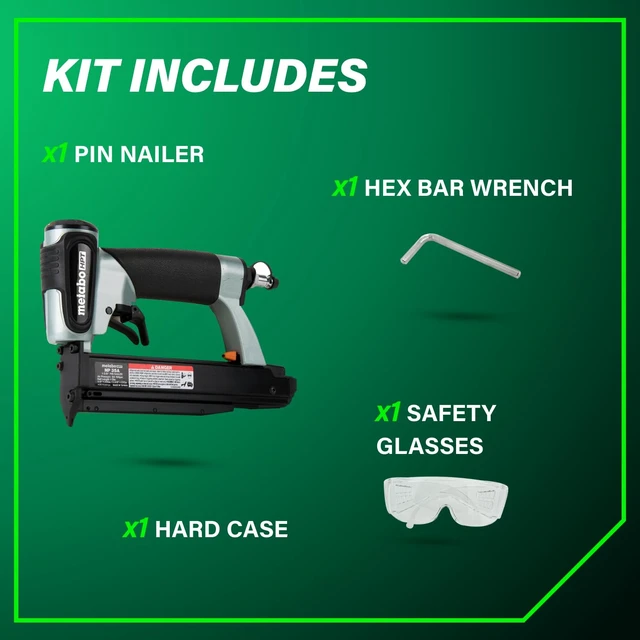 Alt view image 4 of 7 - 23 Gauge Pin Nailer, Pneumatic Lightweight, NP35A | Headless Micro Pins, Invisible Holes, 2.0 lbs Tool, Fits Cabinets, Trim, Crafting, 5/8 to 1-3/8 Inch Nails