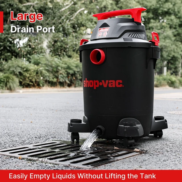 Alt view image 4 of 7 - 5430115 10 Gallon 4.5 Peak HP Wet/Dry Vacuum with Blower Function | 1-7/8" x 7-ft Hose, 15-ft Cord, Filters & Attachments Included, Ideal for Jobsite, Garage, Workshop & Home