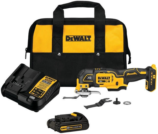 Main image of 20V MAX XR Oscillating Tool Kit with Blades, 3 Speed Cordless Brushless Multitool, Up to 20,000 OPM, LED Light, Battery and Charger Included (DCS356C1)