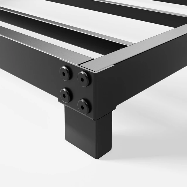 Alt view image 6 of 7 - 4 Inch Queen Bed Frame, Low Profile Bed Frame Queen Size | Heavy Duty Metal Platform, No Box Spring Needed, Noise Free, Easy Assembly, Black