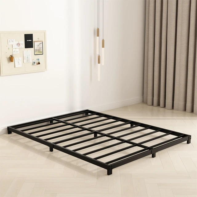 Alt view image 7 of 7 - 4 Inch Queen Bed Frame, Low Profile Bed Frame Queen Size | Heavy Duty Metal Platform, No Box Spring Needed, Noise Free, Easy Assembly, Black