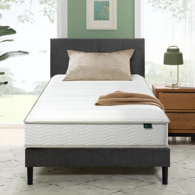 Main image of 6 Inch Twin Foam and Spring Hybrid Mattress, Medium Firm Feel | Fiberglass Free, Durable Support, Mattress in a Box, CertiPUR-US & OEKO-TEX Certified Safe Materials