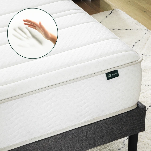 Alt view image 7 of 7 - 6 Inch Twin Foam and Spring Hybrid Mattress, Medium Firm Feel | Fiberglass Free, Durable Support, Mattress in a Box, CertiPUR-US & OEKO-TEX Certified Safe Materials