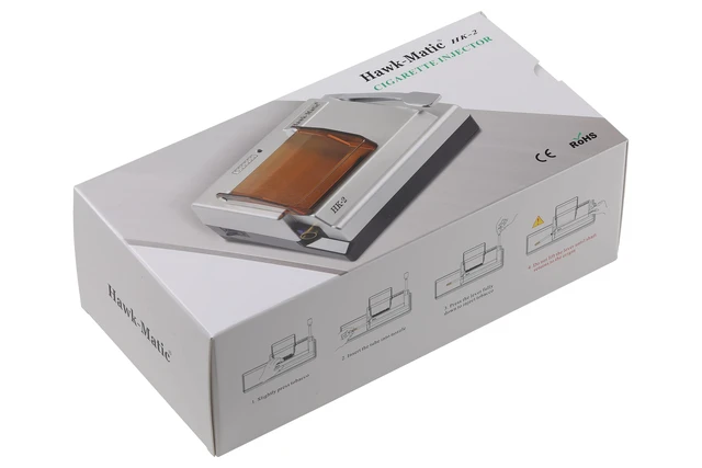 Alt view image 7 of 7 - HK2 Electric Cigarette Injector Machine Cigarette Rolling Machine Silver