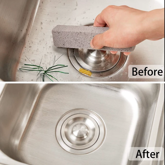 Alt view image 4 of 6 - 200 Pcs Pumice Stick for Cleaning, Pumice Stone Stove Oven Toilet | Scouring Stone Pad Removes Stain Grime Rust Without Scratches, For Kitchen Bathroom Pool House Cleaning Supplies