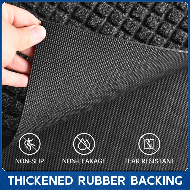 Alt view image 3 of 7 - Durable Front Door Mat, 72" x 36" Heavy Duty Indoor Outdoor Doormat for Entryway, Non-Slip Rubber Backing, Stain and Fade Resistant Commercial Floor Mat for Home Office Entry