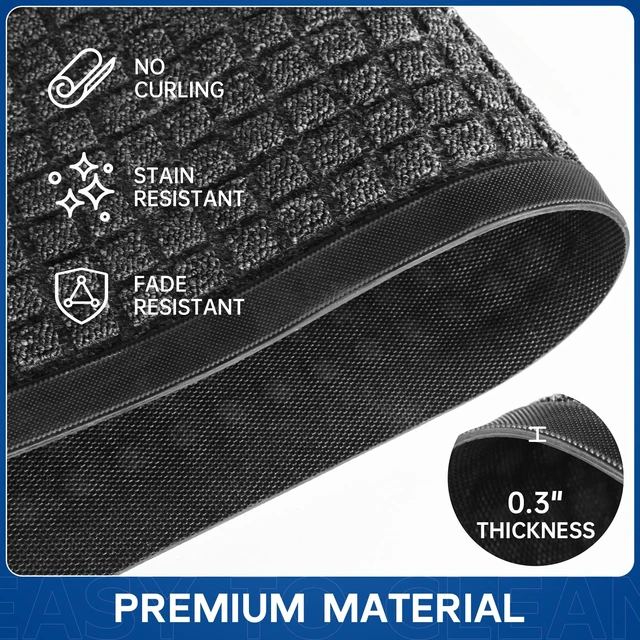 Alt view image 4 of 7 - Durable Front Door Mat, 72" x 36" Heavy Duty Indoor Outdoor Doormat for Entryway, Non-Slip Rubber Backing, Stain and Fade Resistant Commercial Floor Mat for Home Office Entry